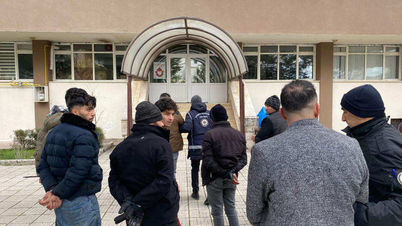 Amasya'da 7 Kaçak Göçmen Yakalandı